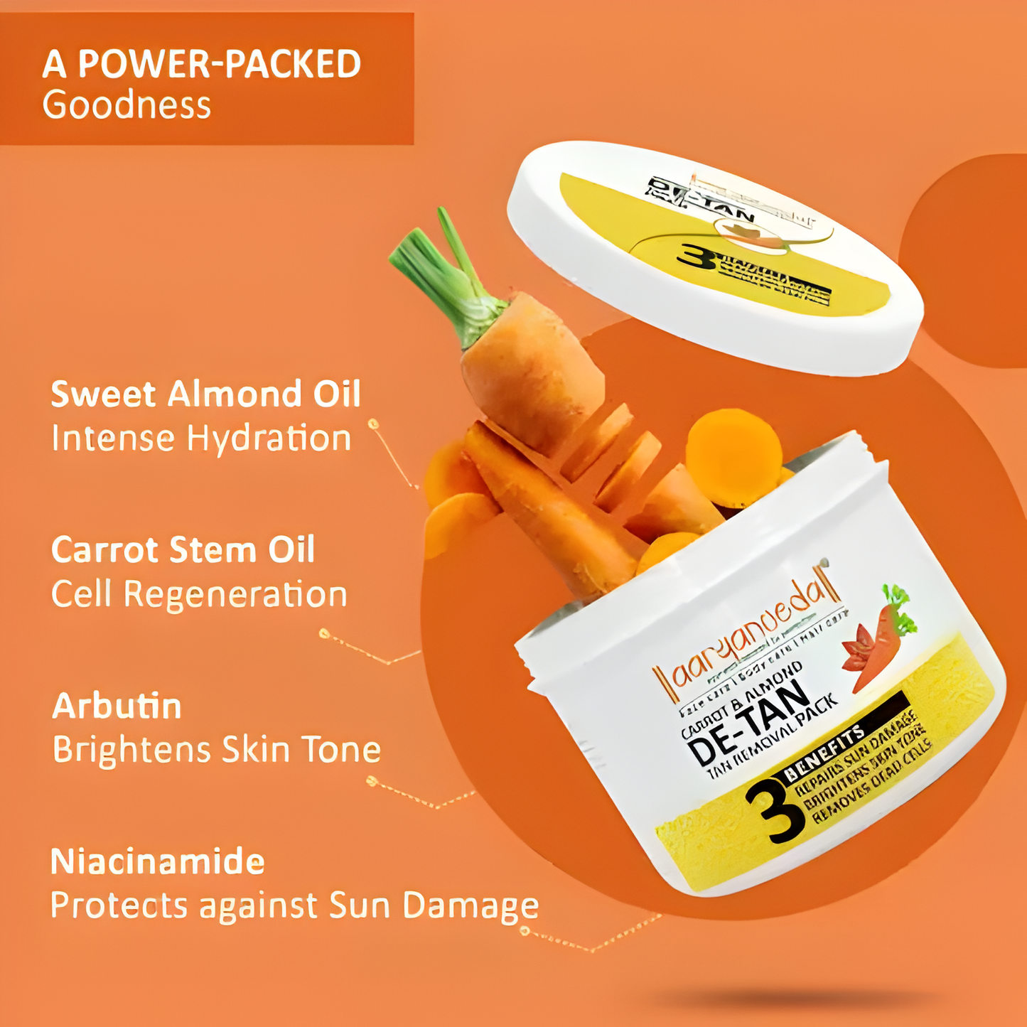 Aryanveda De-Tan Face Mask - 200g