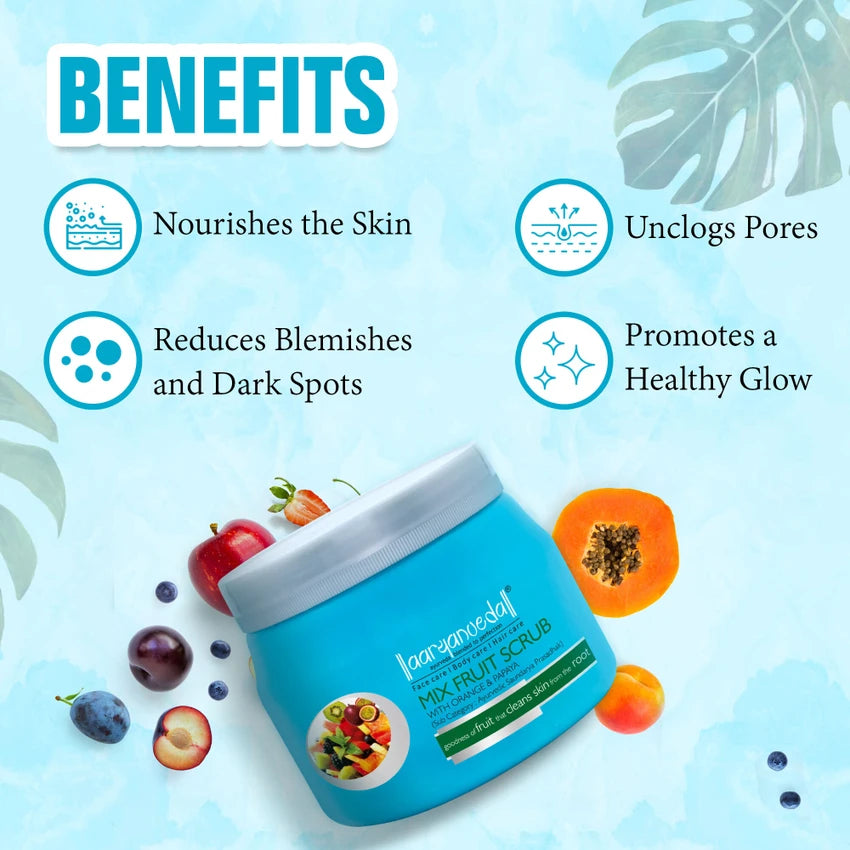 Aryanveda Mixed Fruit Scrub - 400g