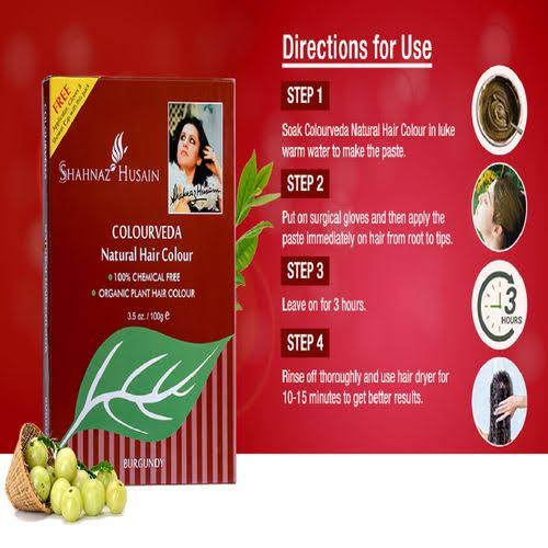 Shahnaz Husain Colourveda Burgundy Henna Hair Color (100gm)