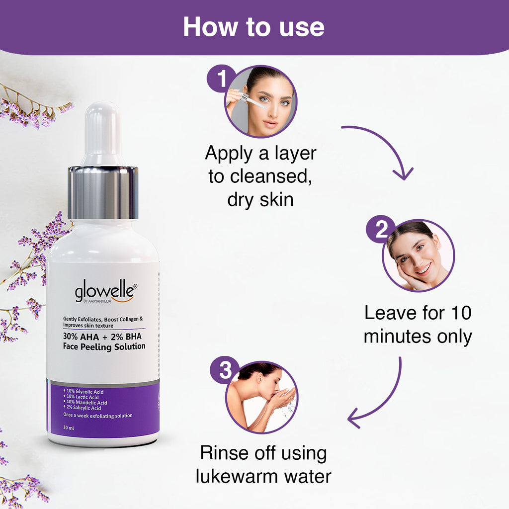 Aryanveda Glowelle Face Glow Peeling Solution - 30ml