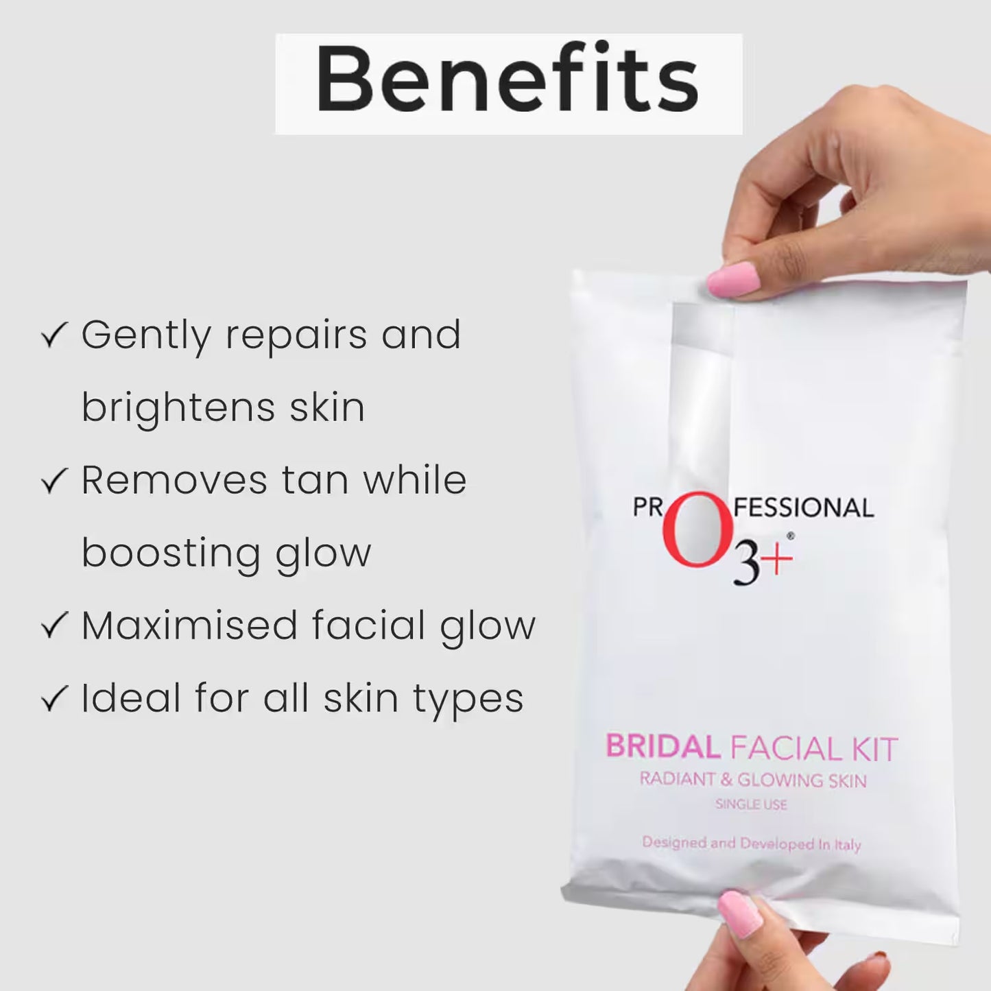 Professional O3+ Bridal Facial Kit For Radiant & Glowing Skin -Kit