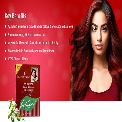 Shahnaz Husain Colourveda Burgundy Henna Hair Color (100gm)