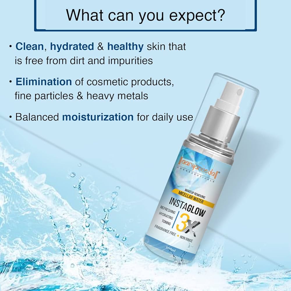 Aryanveda Micellar Makeup Remover Water - 100ml
