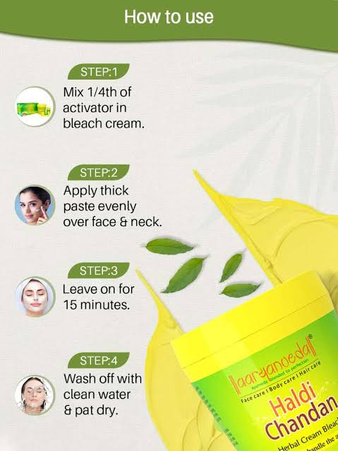 Aryanveda Haldi Chandan Bleach Cream - 250g