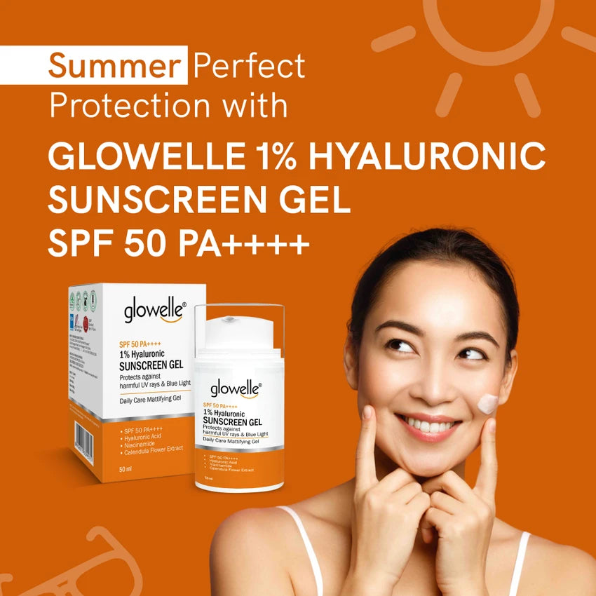 Aryanveda Glowelle Sunscreen Gel SPF 60 - 50ml