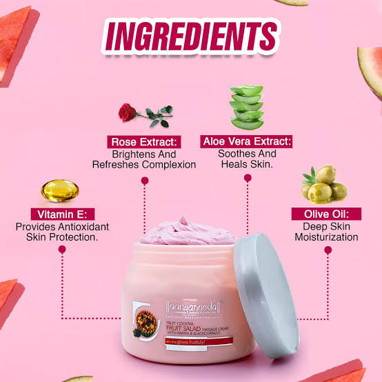 Aryanveda Fruit Salad Massage Cream - 400g