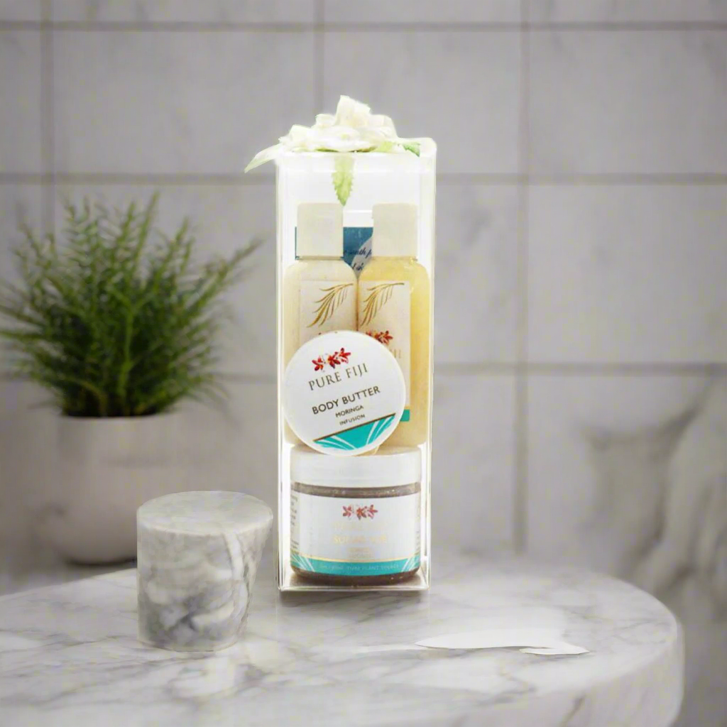 Pure Fiji Glow Spa Gift Set Moringa (Pack of 4)