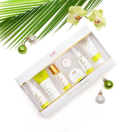 Pure Fiji Christmas Pack Body Collection with lip Balm Lime Blossom