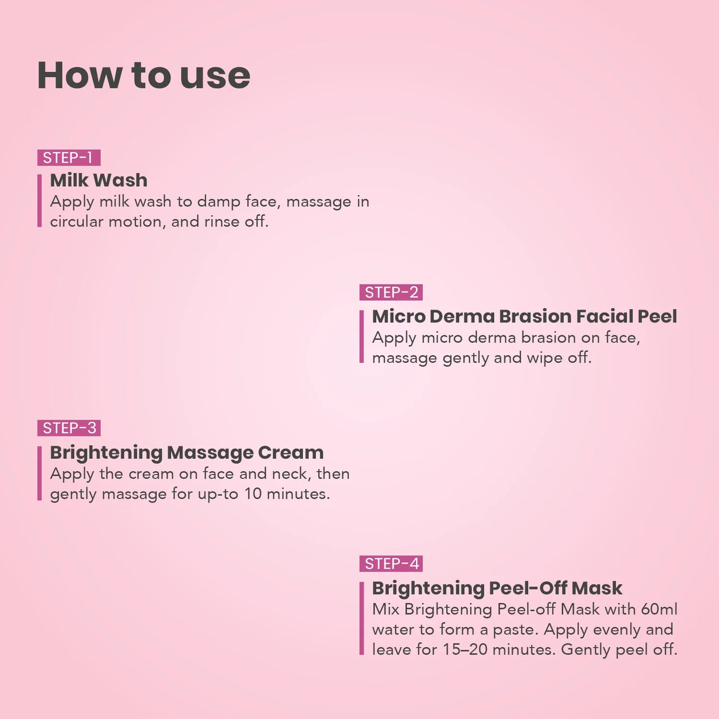 O3+ Brightening Facial Kit With Peel Off Mask for Dull Skin (45gm)