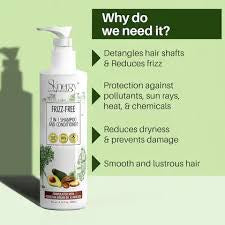 SkinEnergy Frizz Free 2 in 1 Shampoo and Conditioner 200ml