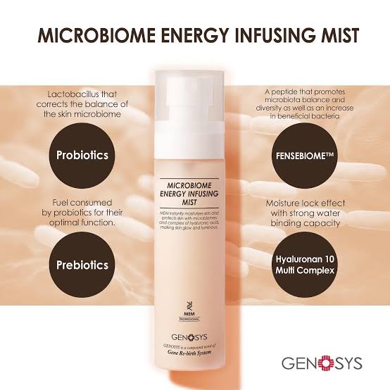 Genosys Microbiome Energy Infusing Skin Radiance Mist 80mls