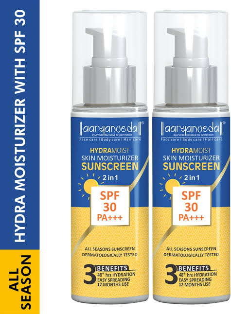 Aryanveda HydraMoist Sunscreen SPF 30- 200ml