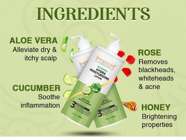 Aryanveda Aloe Vera and Cucumber Moisturiser - 1L