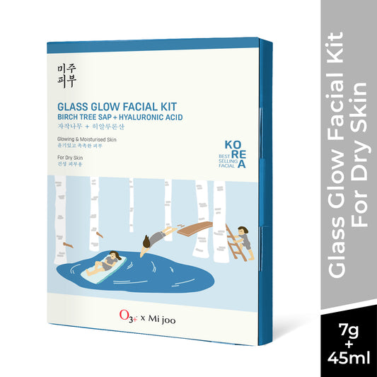 o3+ Korean Glass Glow Facial Kit For Dry Skin 50gms