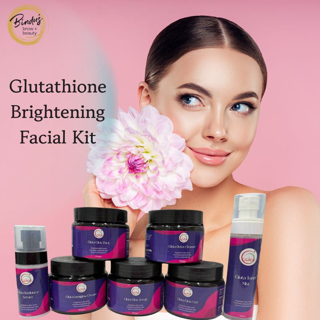 Caleo Glutathione Brightening Facial Kit 7 Step (Big Pack | 1050 gms Bindu's Beauty and Academy Caleo Glutathione Brightening Facial Kit 7 Step (Big Pack | 1050 gms Bindu's Beauty and Academy