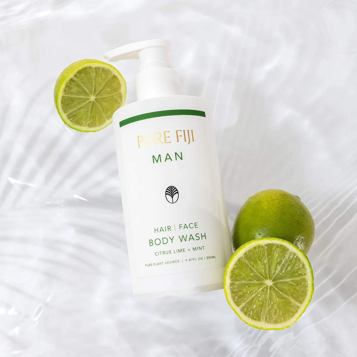 Pure Fiji Man - Hair Face & Body Wash - Citrus Lime & Mint 280ml