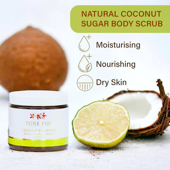 Pure Fiji Sugar Rub 300ml Lime Blossom