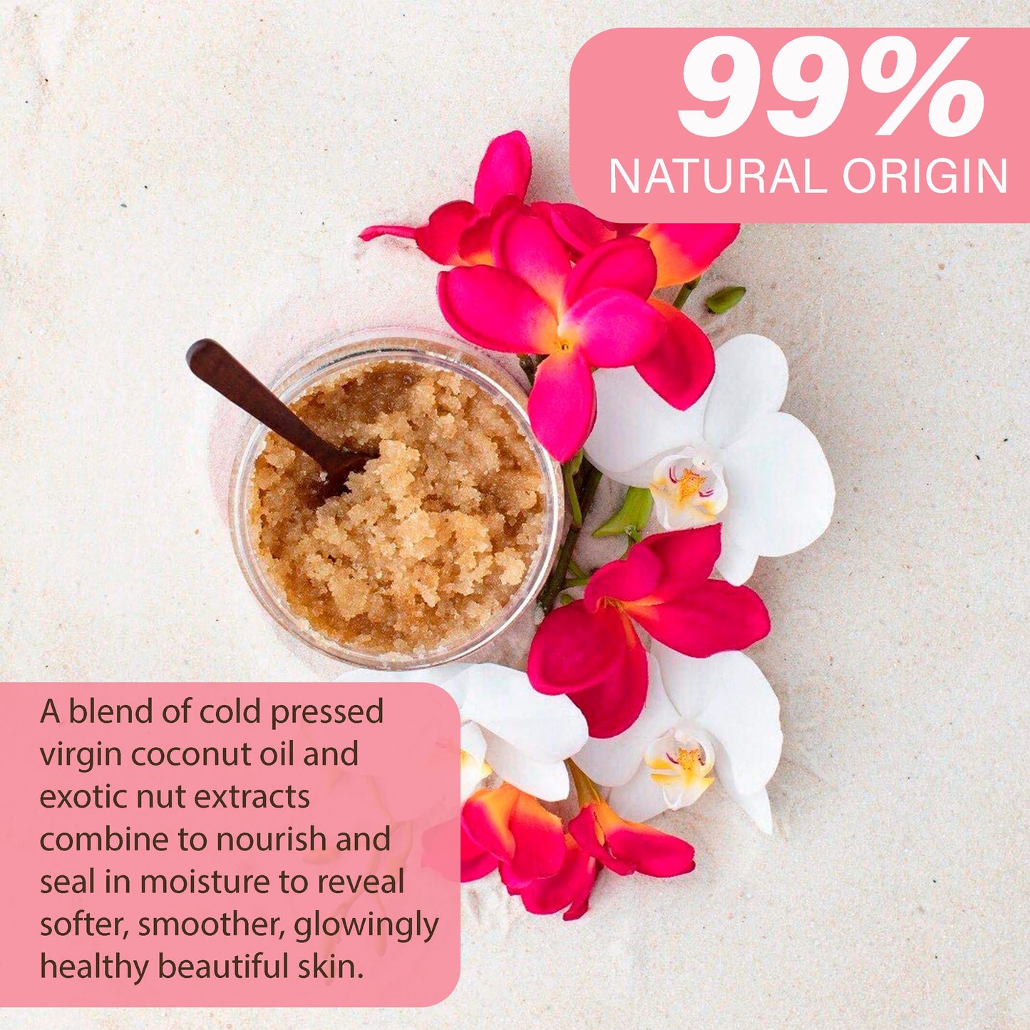 Pure Fiji Sugar Rub 300ml Frangipani Limited Edition