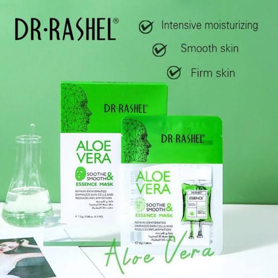 Dr.Rashel Aloe Vera Soothe & Smooth Essence Mask - 1-Mask