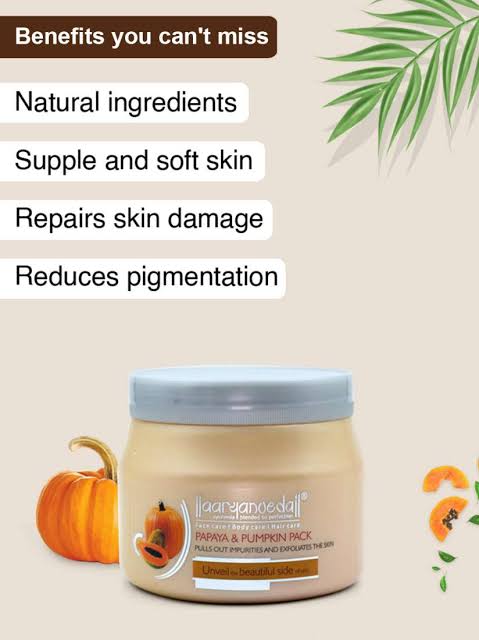 Aryanveda Papaya & Pumpkin Face Pack 400gm