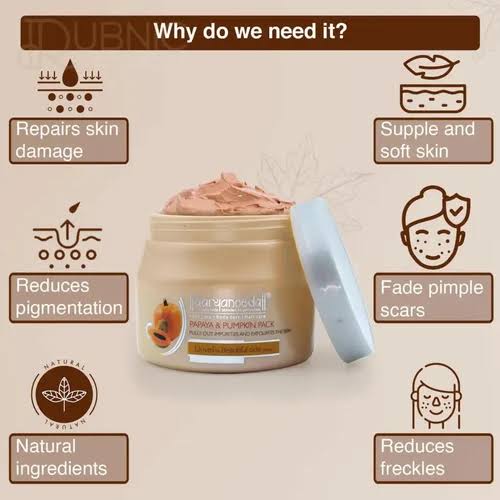 Aryanveda Papaya & Pumpkin Face Pack 400gm