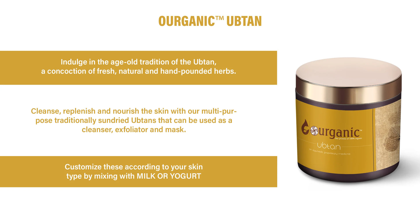 Ourganic Turmeric & Sandalwood Ubtan - 100g