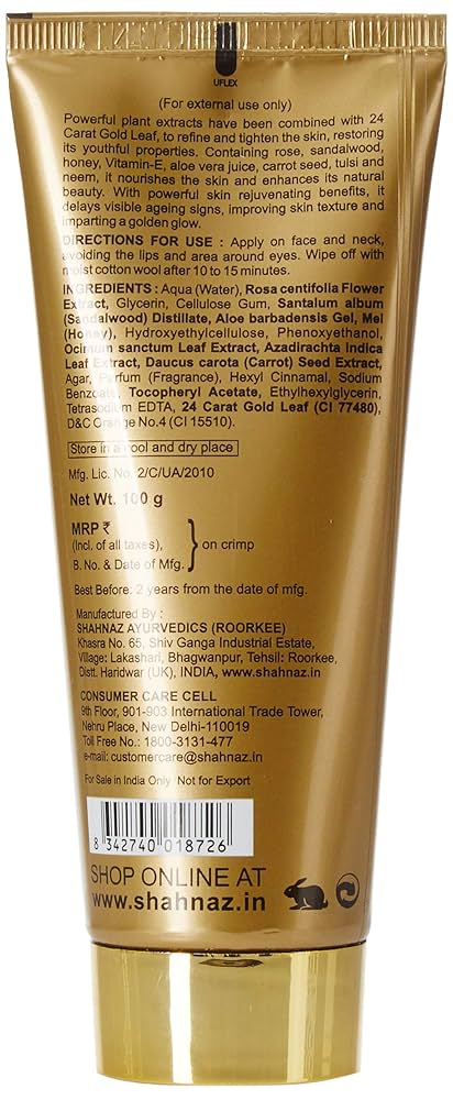 Shahnaz Husain 24 Carat Gold Mask (100gm)