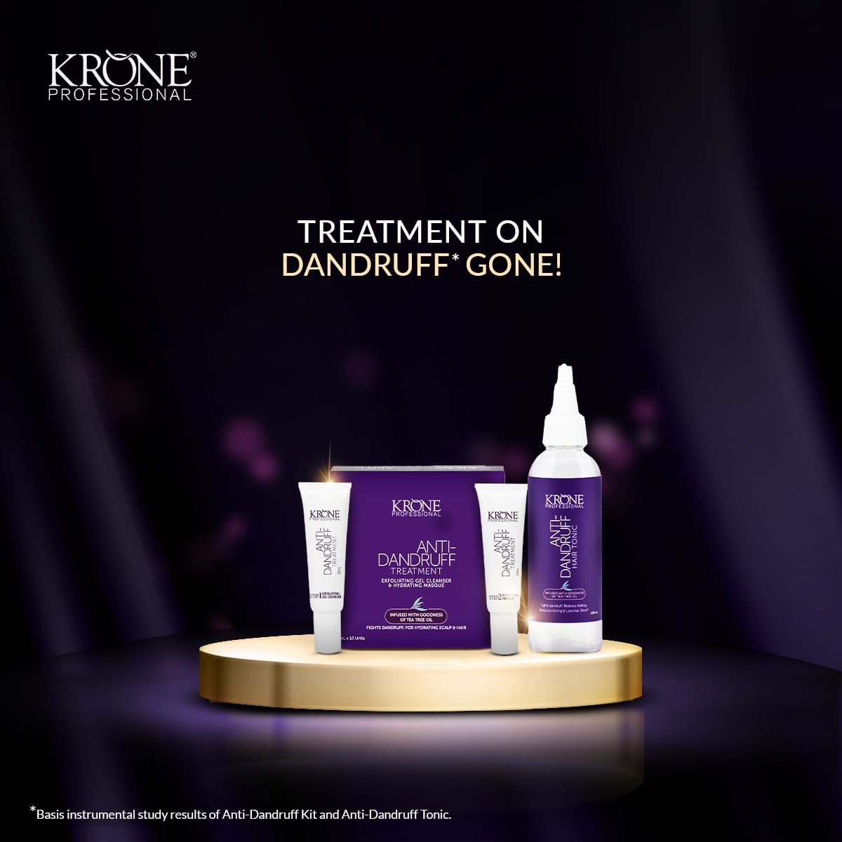 Krone Hair Spa + Ampoules Anti Dandruff 20mls 10 units