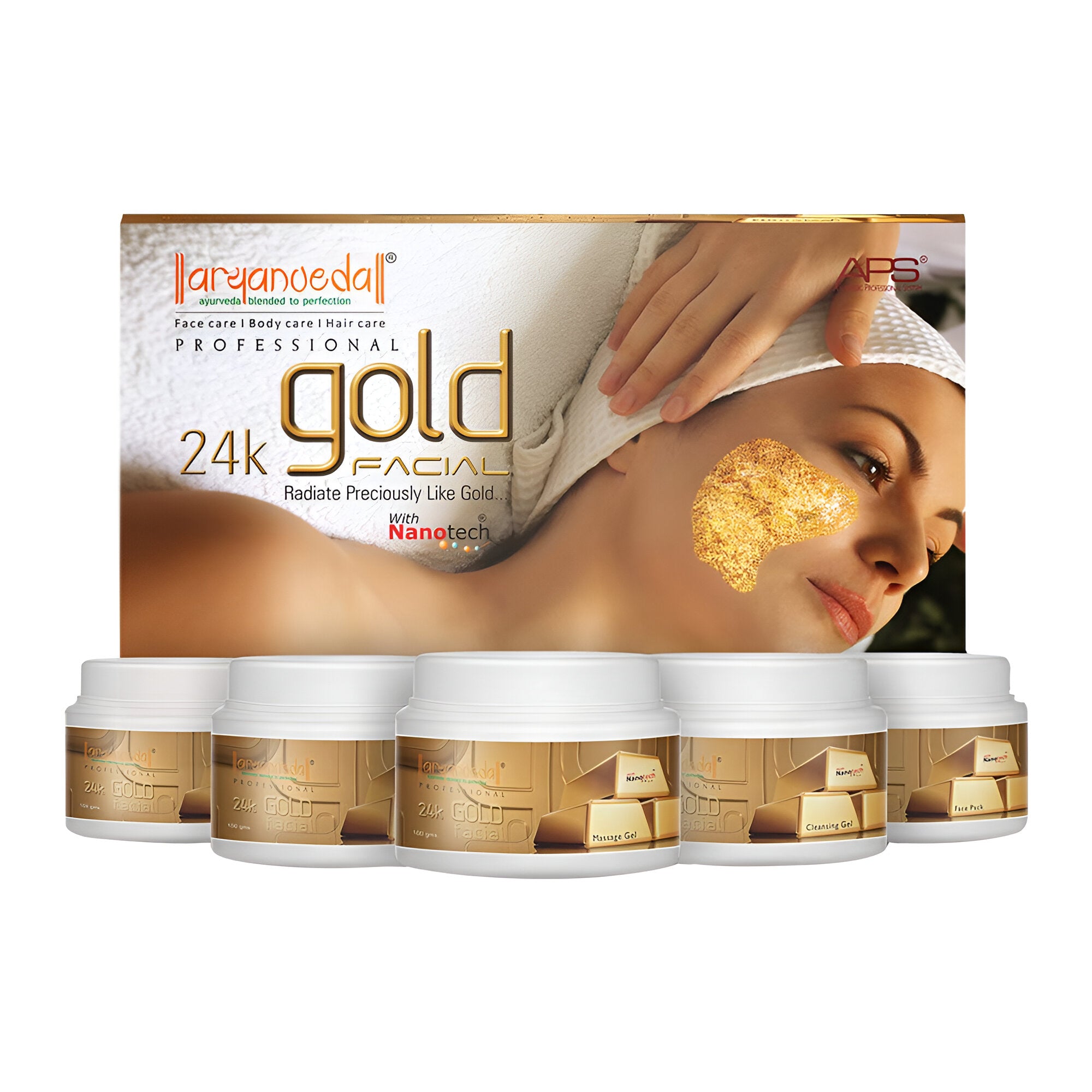 Aryanveda 24 Carat Gold Facial Kit - 510g