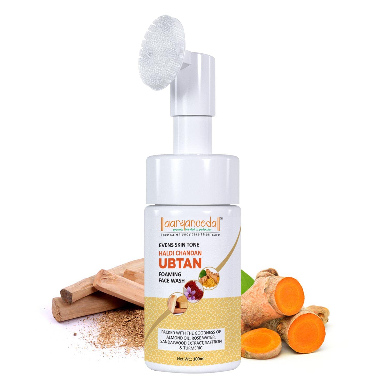 Aryanveda Haldi Chandan Ubtan Face Wash - 100ml