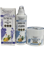 Skin Energy Tea Tree Dandruff Hair Oil , Hair Mask and Shampoo plus Conditioner Set. 200mls eac