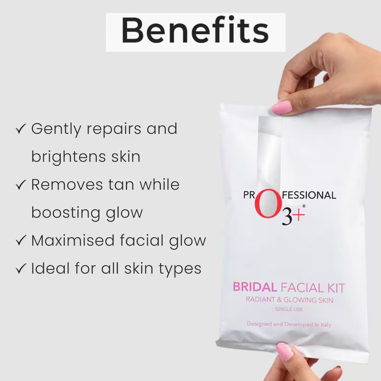Professional O3+ Bridal Facial Kit For Radiant & Glowing Skin -Kit