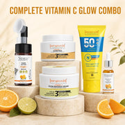 Aaryanveda Complete Vitamin C Glow Skincare Combo, 5 Piece Set