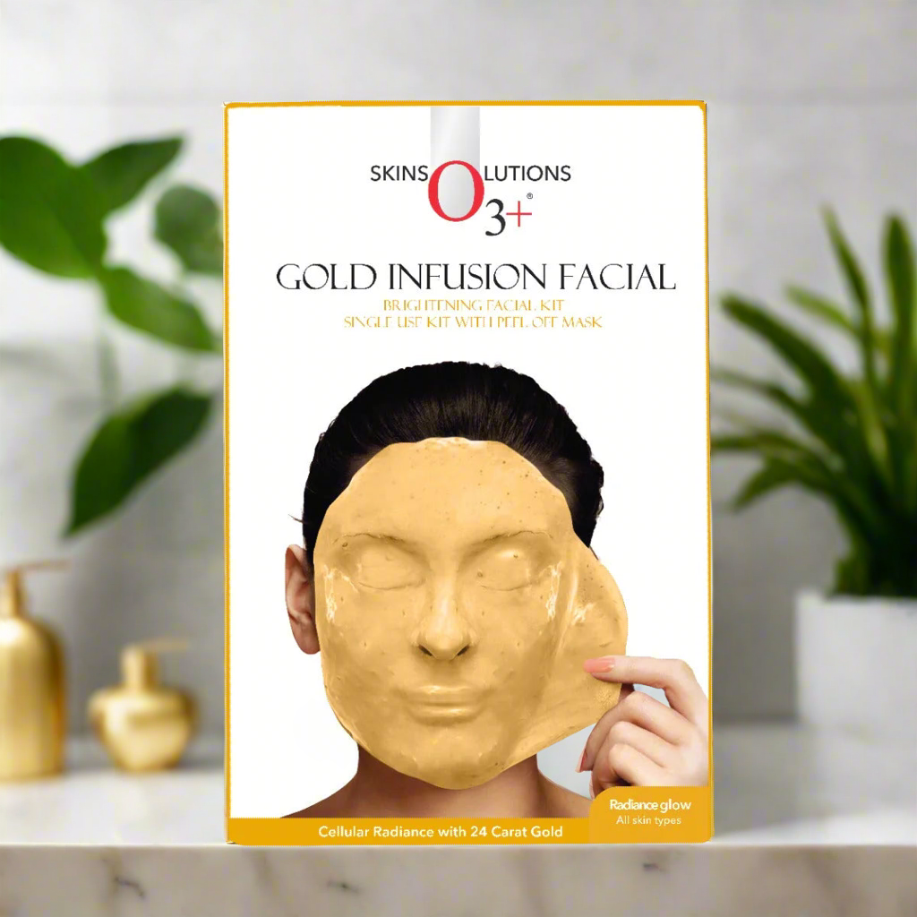 O3+ Gold Infusion Facial Peel Of Facial Kit for Softening and Smoothening Skin (45g)