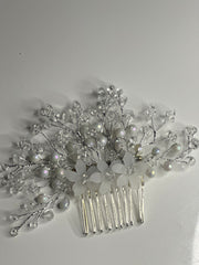 Silver Bead Hair Accessory