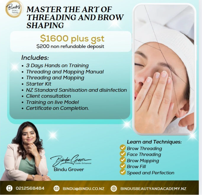 MASTER THE ART OF BROW THREADING & SHAPING