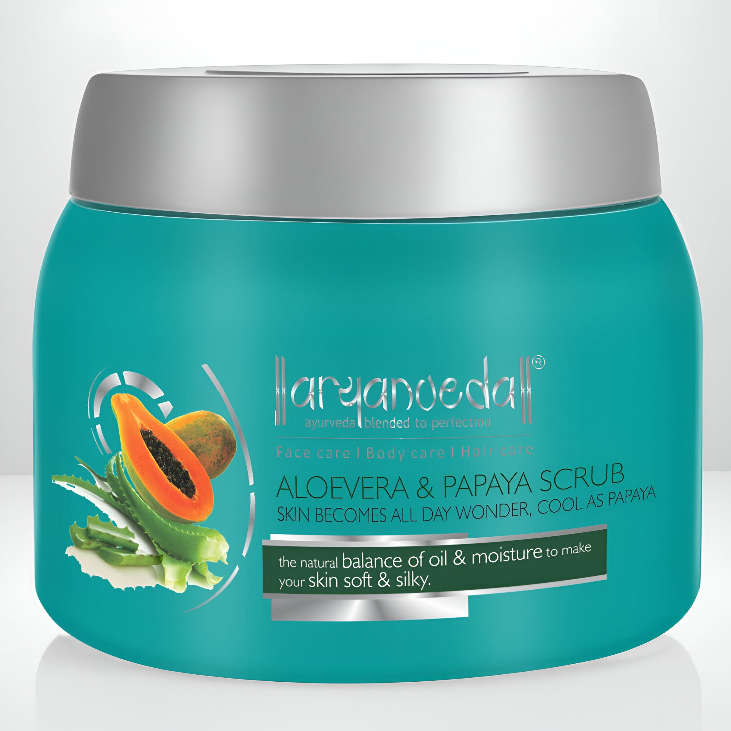 Aryanveda Aloe Vera and Papaya Scrub - 400 gms