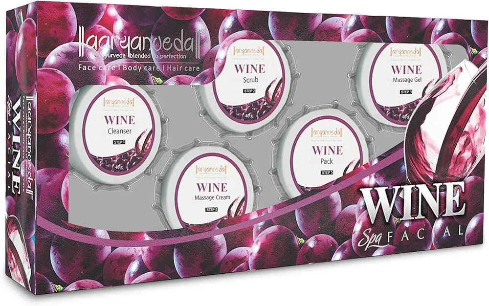 Aryanveda Wine Facial Kit - 210g