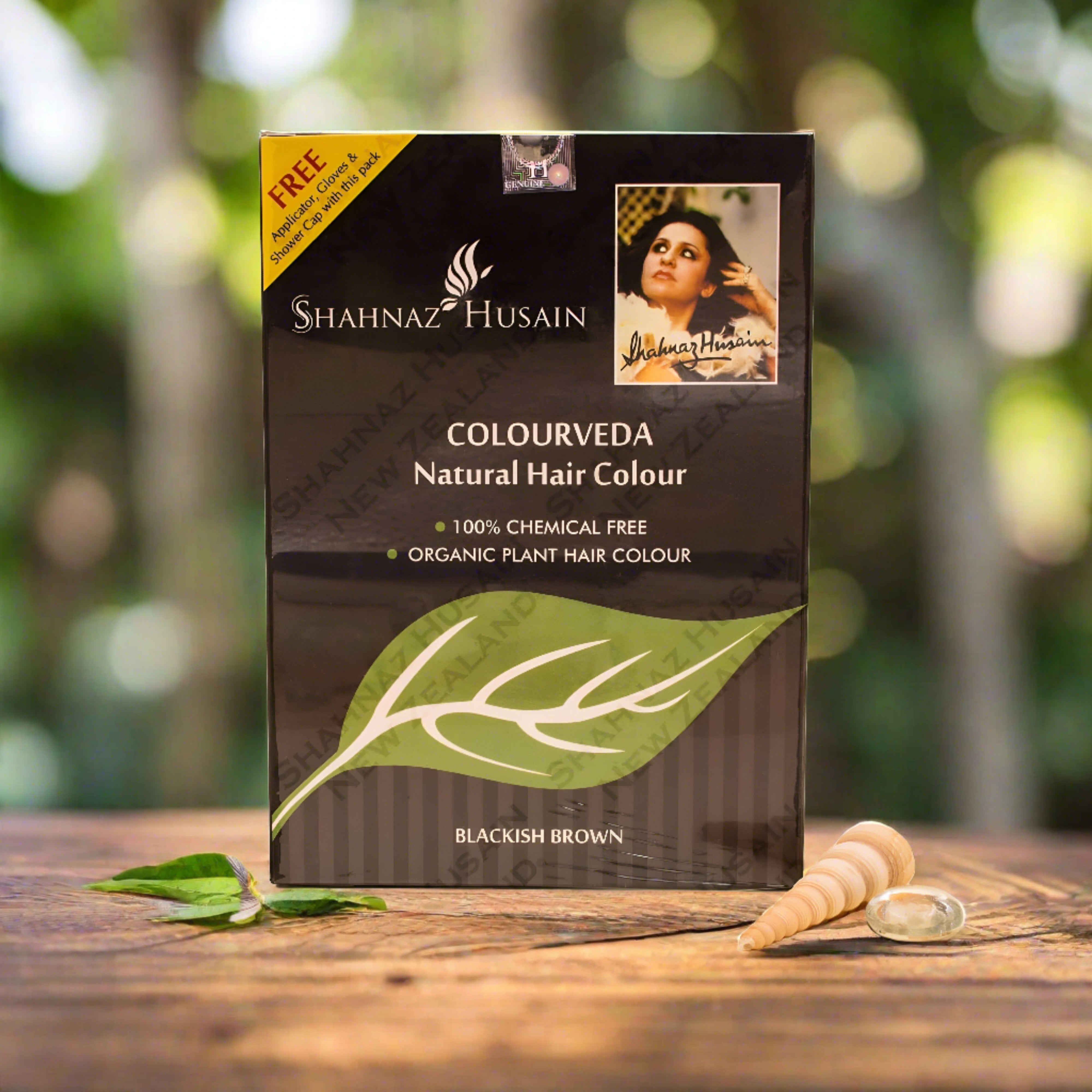 alt="Blackish Brown Henna Hair Dye"