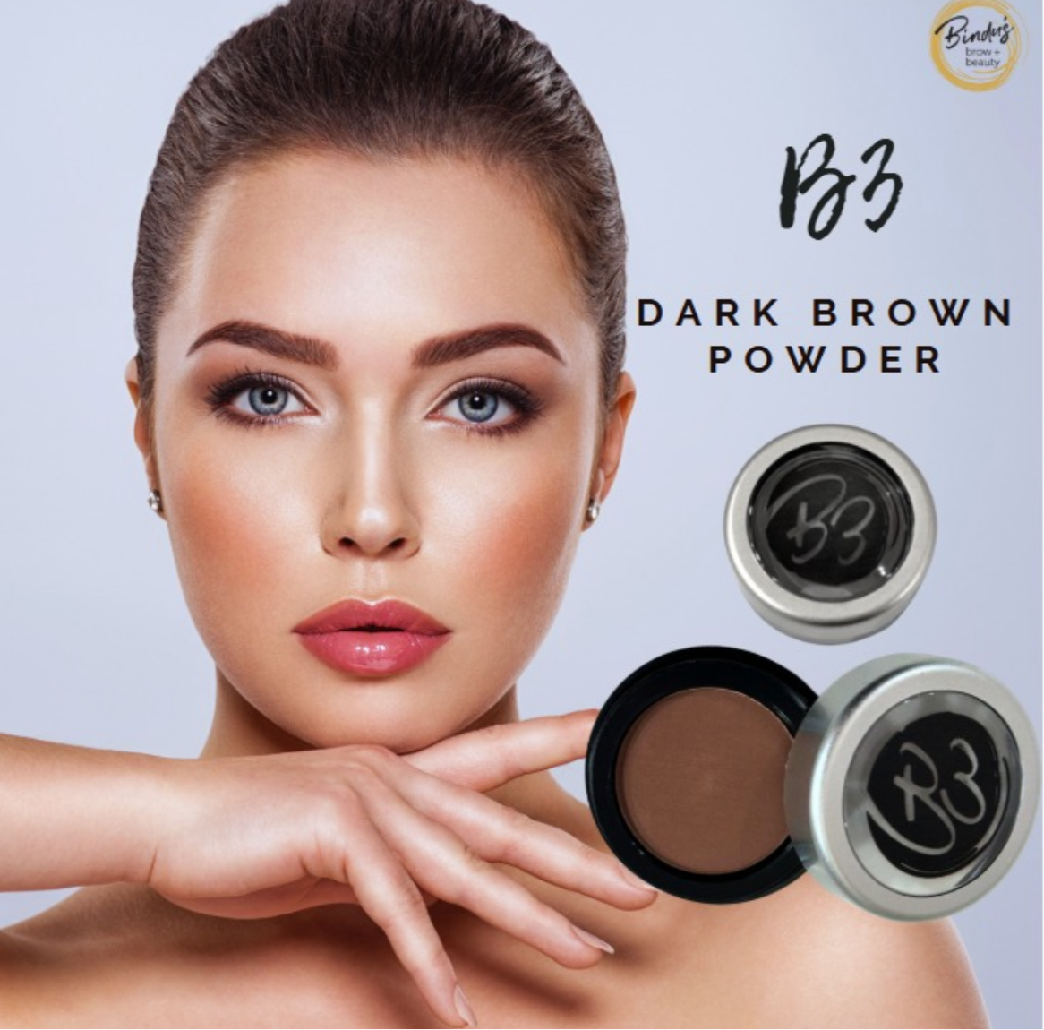 B3 Dark Brown Eyebrow Powder - 3g