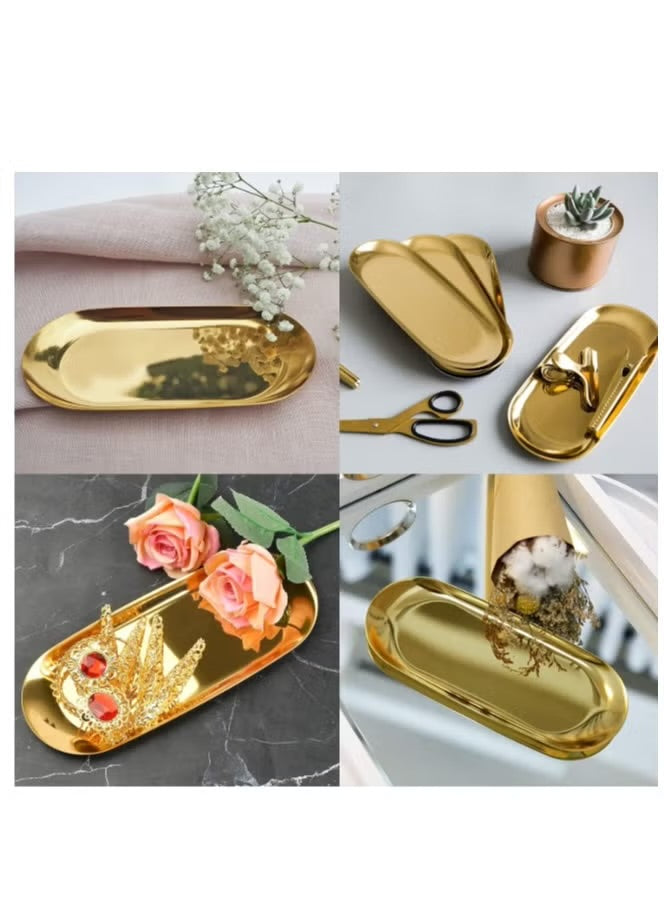 Stainless Steel Style Golden Plate for Salon 8.5cm*18cm*