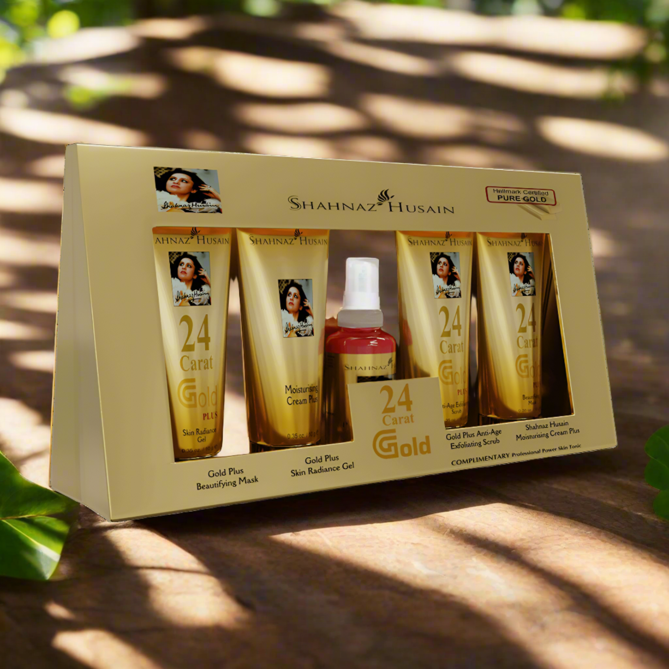 alt="Shahnaz Husain 24 Carat Gold Facial Kit 55gm"