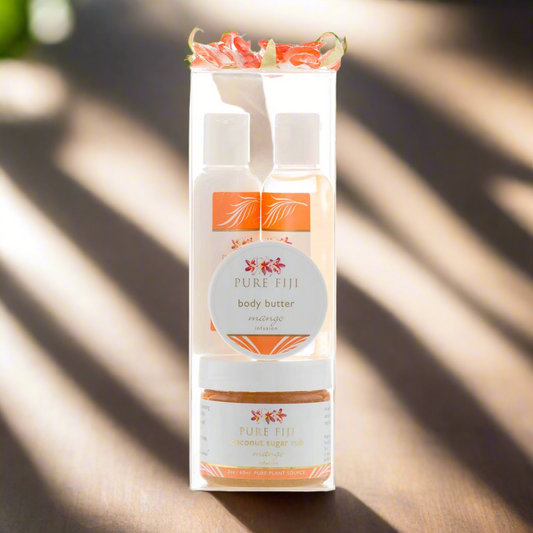 Pure Fiji Gift Pack Spa Box Glow Mango
