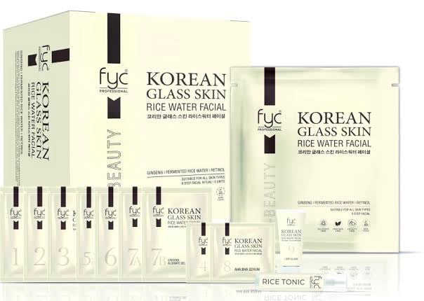 Fyc Korean GLass Glow Skin Rice Water facial Kit 915gm
