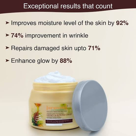 Aryanveda Honey and Almond Cream - 400g