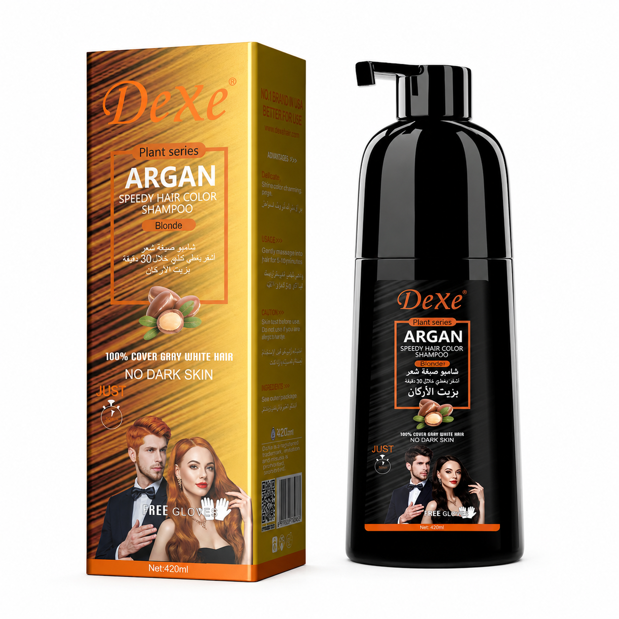 Dexe Argan Speedy Hair Color Shampoo Blonde