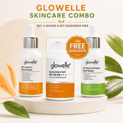 Glowelle Vitamin C & Retinol Serum Duo with FREE SPF 50 PA+++ Sunscreen Gel
