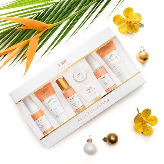 Pure Fiji Christmas Pack Body Collection with Lip Balm Mango