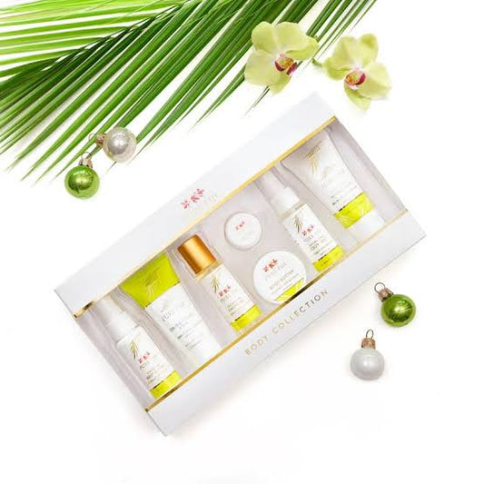 Pure Fiji Christmas Pack Body Collection with lip Balm Lime Blossom