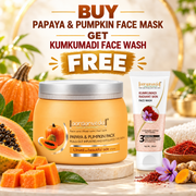 Aryanveda Papaya & Pumpkin Face Mask with FREE Kumkumadi Face Wash